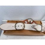 Linea Pelle wide genuine leather ring belt statement anillo 41″ M Photo 2