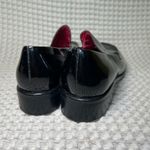 Franco Sarto Black Patent Square Toe Loafer Heels Women's Shoes Slip On Photo 3