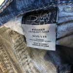 Silver Jeans Silver Pioneer Boot Leg Stretch Jean 25X32 Embellished Flap Pockets Med Wash Photo 3