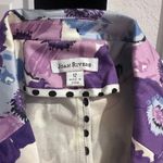 Joan Rivers Purple Multicolor Floral Print Two-Button Blazer Photo 5