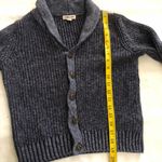Cherokee Classic navy blue shawl V-neck button up down sweater cardigan school girl old money Photo 4