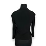 MM.LaFleur EUC M.M. Lafleur Elegant Black Wrap Top Long Sleeve Draped Blouse Womens XS Photo 1