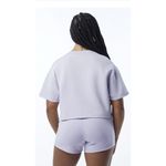 Alphalete NEW  Woman’s  ELMTS Short SLEEVE Crop - Lilac  ,Size Medium Photo 3