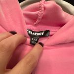 Playboy  Rhinestone Velour Cropped Hoodie Photo 4