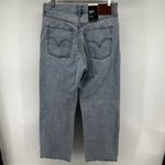 Levi's  Ribcage Straight Ankle Jeans Light Wash High Rise Denim Blue 30x27 NWT Photo 7