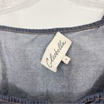 Cleobella  Denim Cropped Button Star Tank Size Small Photo 3