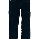 Kuhl Black Cargo Pants Sz 2 Roll Up Legs Snap Pockets Outdoor Hiking Adventure Photo 0