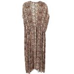 Kona Sol Snakeskin Print Tie Front Midi Kimono Coverup New Photo 6