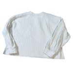 ZARA x Trafaluc Women Size Medium White Long Sleeve White Sweater Boxy Soft Photo 5