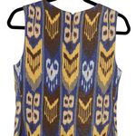 Tory Burch  Kiersten Linen Blend Sleeveless Ikat Print Sheath‎ Dress Size 8 Retro Photo 4
