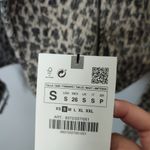 ZARA  ANIMAL PRINT BIKER JACKET size S wool blend Photo 12