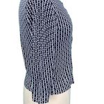 Loft Pima Cotton Square Print Knit Cardigan Photo 5