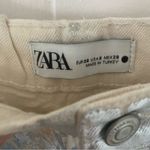 ZARA  Silver Coated Mid Rise Straight Leg Jeans Bloggers Fave 9632/066 Size 6 NWT Photo 9