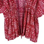 Victoria's Secret Victoria’s Secret Kimono Robe Womens OS Red Heart Print Boho Romantic Loungewear Photo 3