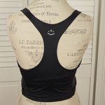 Beyond Yoga  Womens Black Silver‎ Side Design Cropped Tank Top Medium Photo 2