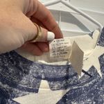 NEW Vintage USA Patriotic Stars T Shirt Single Stitch Red White & Blue USA Made Photo 4