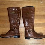Coach Brown Leather Riding Boots Photo 0