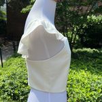 Alice + Olivia Off White Celestia Cropped Top Photo 4