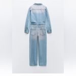 ZARA NWT FADED DENIM JUMPSUIT Photo 3