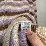 A New Day  Purple & Cream Stripped Sweater Size Small Photo 3