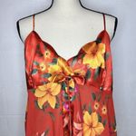 Victoria's Secret Heart Label Camisole Slip Chemise Vibrant Florals w Bow Size L Photo 1