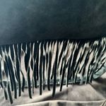 Black Suede Fringe Crossbody Bag Purse Photo 5