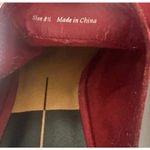 Dolce Vita Red Suede Mules size 8.5 Clogs Saige red Photo 7