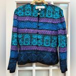 Vintage Lillie Rubin 100% Silk Art To Wear 80’s Blazer Jacket Size 8 Medium M Purple Photo 11