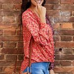 Honey Punch Floral Faux Medium Wrap Top Photo 1