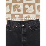 Levi's 501 Ripped Distressed Black Wash Denim Jeans Size 32 Photo 6