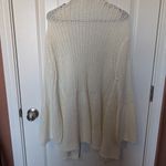 C + D + M Crochet Bell Sleeve Cardigan Women's Medium Cream/White White Photo 1