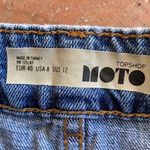 Topshop NWOT  Embroidered Jean Skirt Size US 8 Photo 2