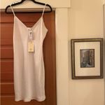 Wilfred  Aritzia Mini Satin Slip Dress White Photo 1
