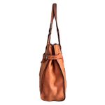 Vintage Mulberry Tonal Cognac Brown Leather Woven ‘Elgin’ Western Tote Bag Photo 1
