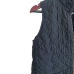 J Jill Heritage Women Quilt Vest XS Black Lightweight Full Zip Gorpcore Neutral Photo 5