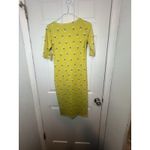 LuLaRoe Yellow Body-con Comfy Core Julia Dress Size XS Fast Shipping NWT Photo 1