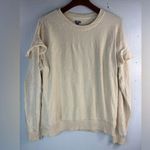 Aerie M Cozy Coquette Ruffle Shoulder Popover Sweatshirt Size M Photo 0