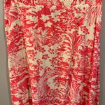 J.Jill Red And White Toile Skirt Photo 1