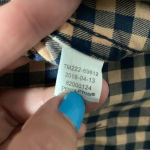 Pendleton ‎ Buffalo Check Plaid Button Down Shirt Blue Women’s size M Photo 6