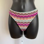 Roxy size S Purple Zig‑Zag Wavy Crochet Bikini Top & Bottom set Photo 2