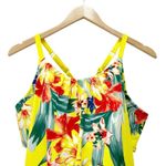 Cacique NWT SWIM by Yellow Floral Blouson Tankini & Bikini Bottom Set Size 14/16 Photo 6