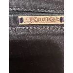 Wrangler Rock‎ 47 Women's Wide Leg Dark Wash Denim Jeans Size 27 x 32 Blue Photo 3