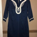 Vineyard Vines Nautical Rope Appliqué Tunic Dress Navy Blue 0 Photo 0