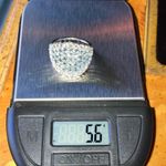 Natural Aquamarine Sterling Silver Ring Size 6 Photo 8