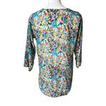 APNY Semi Sheer Abstract Multi Color Pullover Print Tunic, Sz S Photo 1