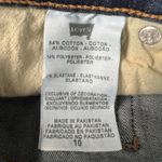 Levi's  512 High-Rise Dark Wash Cut-Off Denim Shorts Size 10 Photo 3