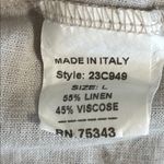 Francesco Biasia Women's Linen Blend Button Down Made in Italy Size Medium Size L Photo 8