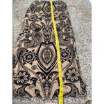 SheIn Womens Beige Black Velvet Burnout Maxi Skirt Sz M Whimsigoth Gothic Photo 6