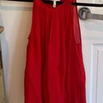 Joie NWOT Gorgeous Red  Silk Tank Top Shirt M Photo 4