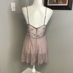 Victoria's Secret 100% Silk Lavender Mauve Lace Lingerie Medium Sexy Mobwife Photo 4